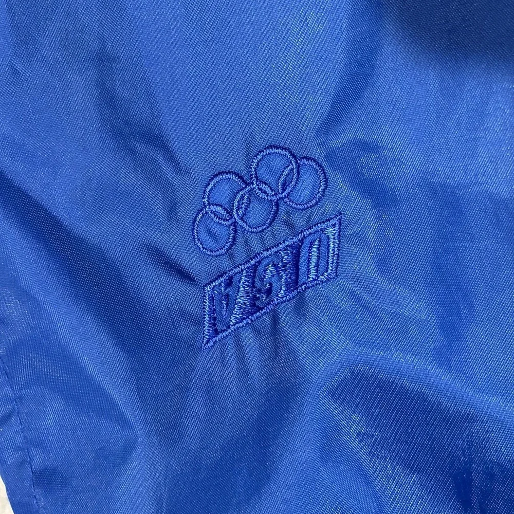 vintage 1990s JCPenney USA Olympic windbreaker track pants M32/34 Blue